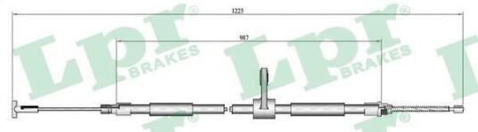 Lpr Tautrekk parkeringsbrems LPR C0189B Lpr Tautrekk parkeringsbrems LPR C0189B