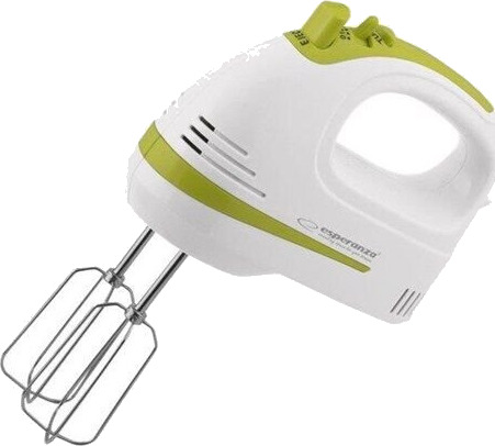 Esperanza Apple Pie Håndmikser 400 W - 5 Hastigheter Hvit