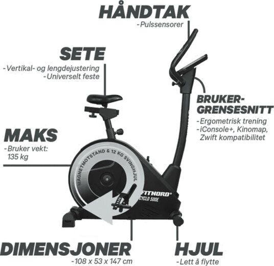 Cyclo 500E Ergometersykkel