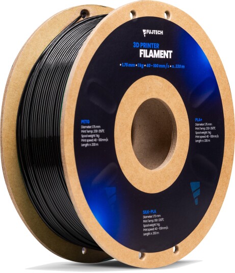 Fujtech PETG Filament Svart 1.75 mm