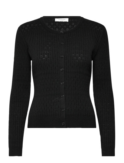 Rosemunde Rwdarcy Ls Pointelle Cardigan - Black - M Rosemunde Rwdarcy Ls Pointelle Cardigan - Black - M