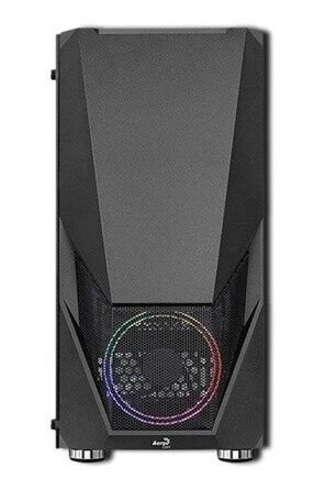 Aerocool Zauron Tempered Glass Midi Tower Kabinett Svart med USB-A Porter Aerocool Zauron Tempered Glass Midi Tower Kabinett Svart med USB-A Porter