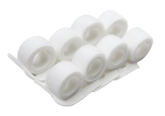 Luxorparts Kabelsamler 8-pk. Hvit