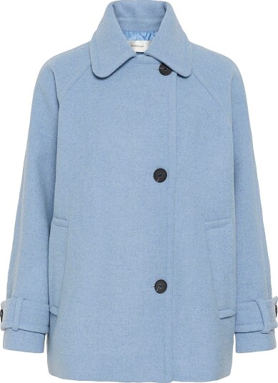 InWear Ullkåpe Thora Minona Coat R Blå