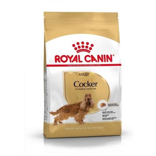 Royal Canin Cocker Adult Tørrfôr 12 kg for hunder med hud- og pelspleie