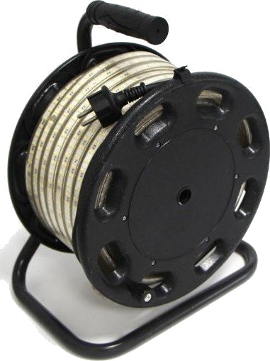 Ledlife 50m arbeidslys LED strip på trommel PRO 230V IP67 180 LED/m 10W/m 1200 lm/m Kulør : Nøytral