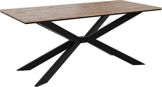 Aplung Spisebord 190 cm Rektangulær - Svart/Brun