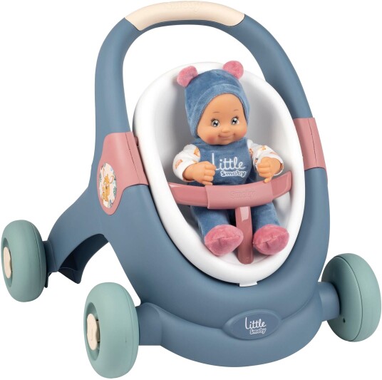 Little Smoby 3i1 gåstol med koseklump og dukke Little Smoby 3i1 gåstol med koseklump og dukke