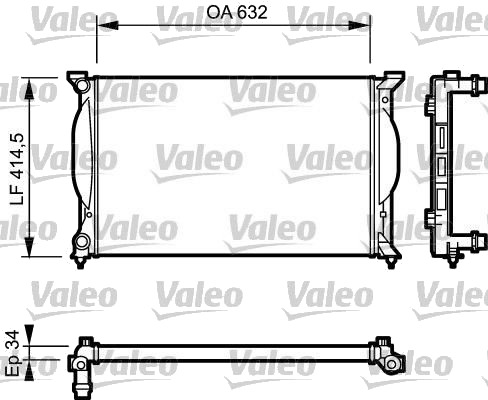 VALEO 732963 Radiator motorkjøling