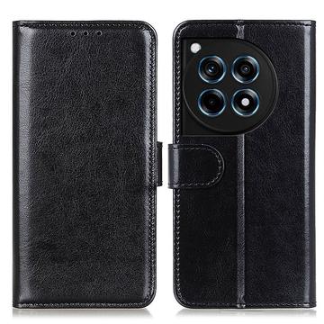 OnePlus 12R/Ace 3 Lommebok-deksel med Magnetisk Lukning Svart
