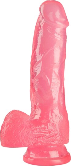 baseks Jellies Realistisk Dildo med Sugekopp 18 cm - Lyserosa baseks Jellies Realistisk Dildo med Sugekopp 18 cm - Lyserosa