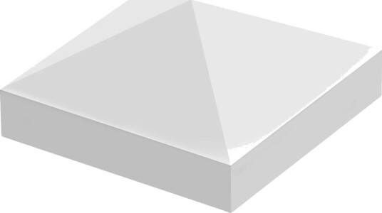 Jabo Pyramidelås Arnö Hvit 80x175x175mm