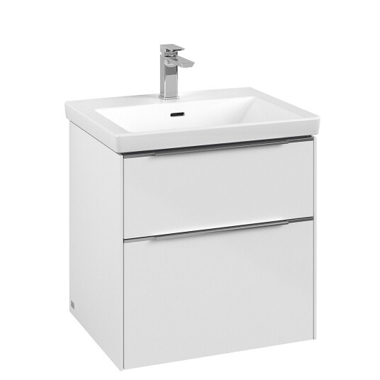 Villeroy & Boch  Subway 3.0 Servantskap m/2 skuffer 572x576x478 mm Hvit Høyglans