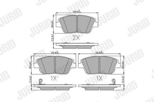 Bremseklosser JURID 573462J Bremseklosser JURID 573462J