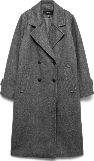 Vero Moda Vmeva Long Coat Noos Grey M