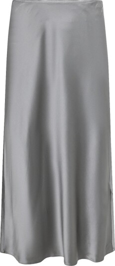 Reiss Sofia Silk Slip Skirt DARK GREY 42 Reiss Sofia Silk Slip Skirt DARK GREY 42