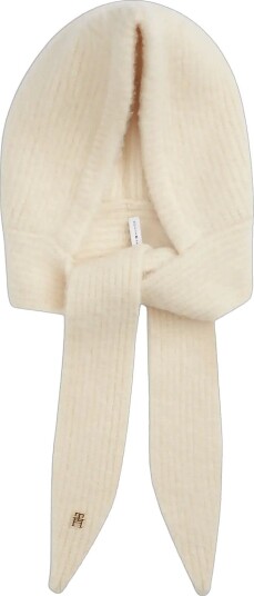 Tommy Hilfiger Th Elevated Chic Knitted Hood   SUGARCANE   One Size