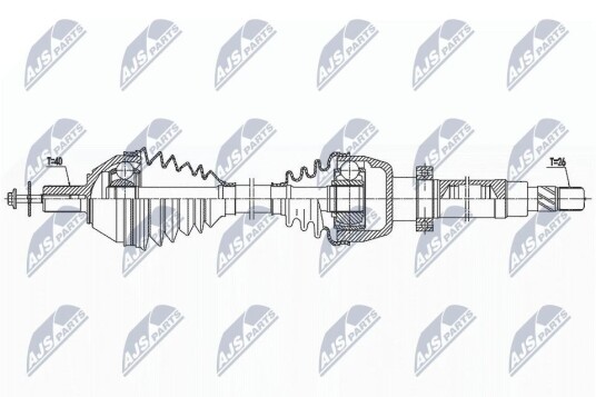 Nty Drivaksel NTY NPW FR 157