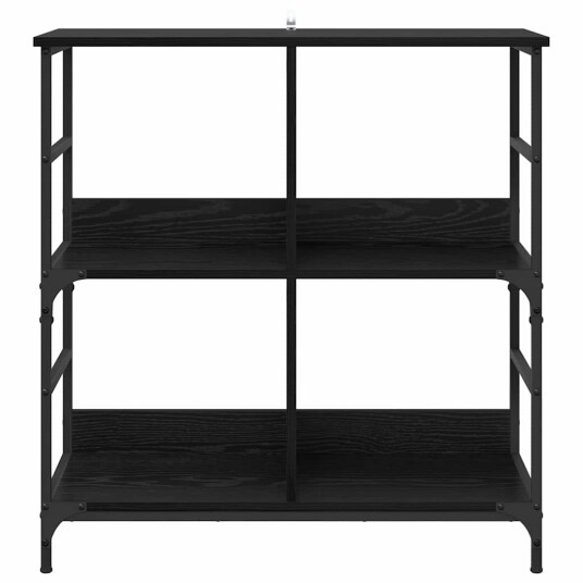  Bokhylle Svart eik 78.5 x 33 x 82 cm Konstruert tre