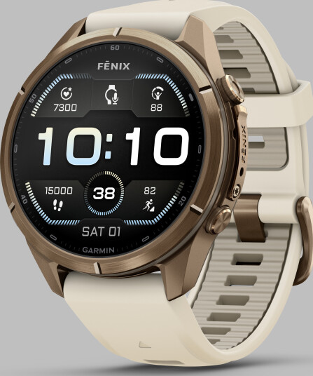 Garmin Fenix 9 Pro, Amoled, 43mm Gold/cream/fog Gray