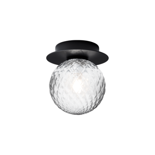 Nuura Liila 1 Vegg/ Taklampe Liten Sort/ Klar Nuura Liila 1 Vegg/ Taklampe Liten Sort/ Klar