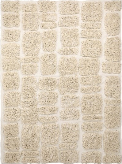 Ryetepper Otranto Natural Cotton Shaggy off white Størrelse: 80 x 250 cm
