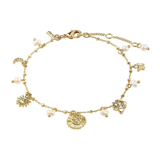 Pilgrim Mylan Bracelet Gold Plated Gold ONE SIZE Pilgrim Mylan Bracelet Gold Plated Gold ONE SIZE