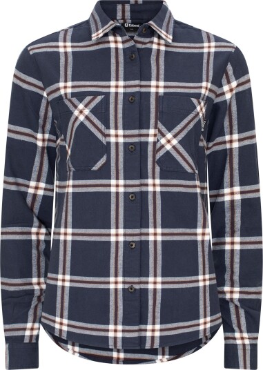 Urberg Two Pocket Flanell Shirt Wmn Blue Nights/huckleberry S
