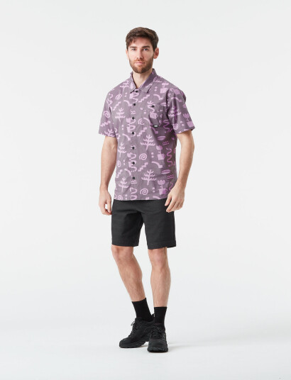 PICTURE ORGANIC CLOTHING Mataikona Ss Shirt - Purple - S PICTURE ORGANIC CLOTHING Mataikona Ss Shirt - Purple - S