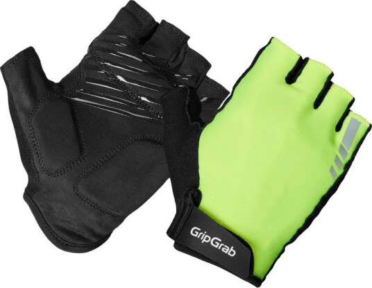Gripgrab Women"s Ride Padded Short Finger Summer Gloves Yellow Hi-vis XS