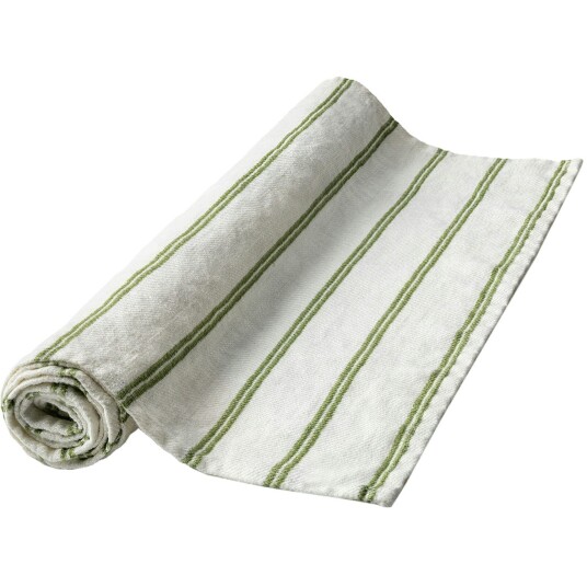 Axlings Linåker Bordløper 44x140 cm Grønn / Off white