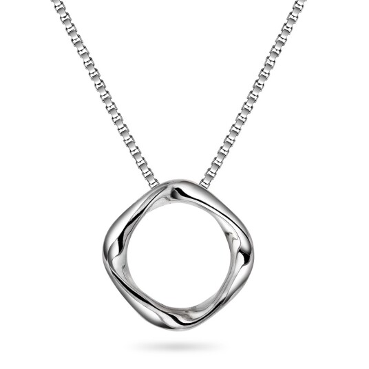 Pan Jewelry, Bølge smykke i 925 rhodinert sølv
