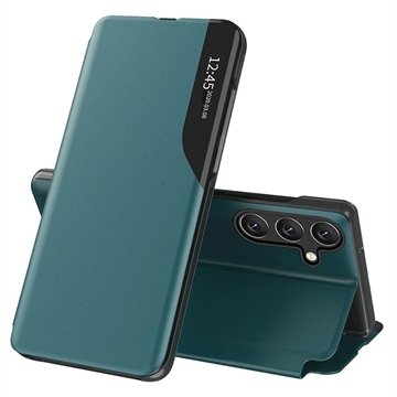 Samsung Galaxy A17 Smart Clear View Flip deksel   Grønn