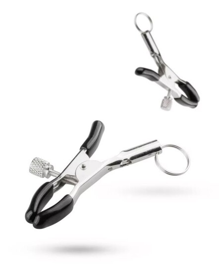 Easytoys Fetish Brystklemmer m/ Skruer og Kjede