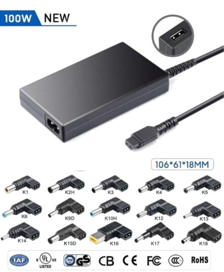 CoreParts Universallader 90W 19-20V 4,5-4,7A