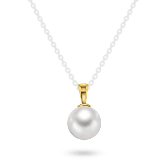 Pan Jewelry Anheng i 585 gult gull med ferskvannsperle Pan Jewelry Anheng i 585 gult gull med ferskvannsperle