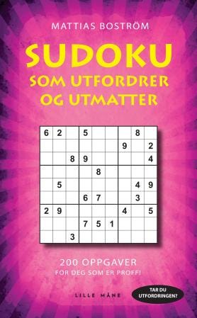 Sudoku som utfordrer og utmatter Sudoku som utfordrer og utmatter