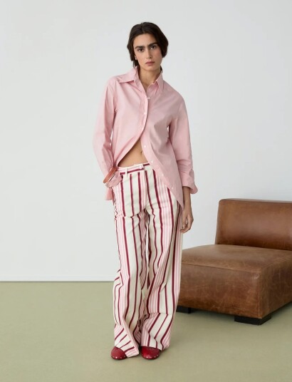 Laagam No Boyfriend Pink Shirt Pink S/36