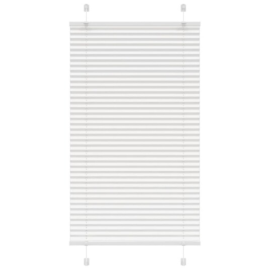 plisségardin Hvit 80x150 cm Stoff Bredde 79,4 Polyester