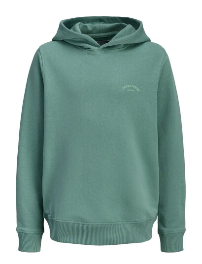Jack & Jones Jjcollege Logo Sweat Hood Jnr Green 140