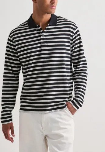 Jack & Jones Jorcassis Stripe Polo Ls Langermet poloskjorte Rutete/Stripete