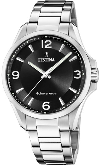 Festina Herreklokke F20656 4 Solar Energy Sort/Stål Ø41.5 mm