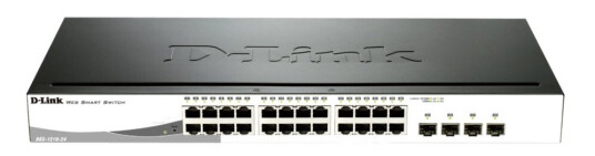 D-Link Web Smart Dgs-1210-24P - Switch - Styrt - 24 X 10/100/1000 (Poe) + 4 X Kombo For Gigabit Ethernet/Gigabit Sfp - Stasjonær, Rackmonterbar - Poe (193 W)