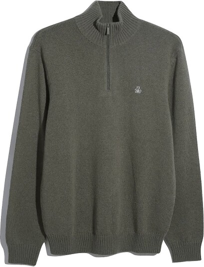 Original Penguin 7Gg Lambswool 1/4 Zi DUSTY OLIVE XL
