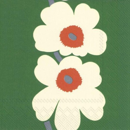 Marimekko Servietter Lunsj Unikko 60th Anniversary Green