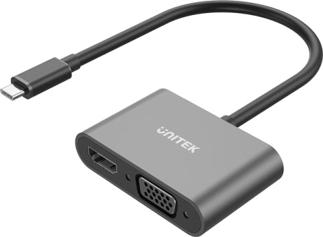 Unitek Usb C Til Hdmi 4K Og Vga Fullhd Stasjon/Replikator