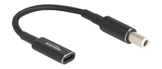 DeLOCK 24-pins USB-C til 7,4 x 5,0 mm DC-strømadapter - 15 cm DeLOCK 24-pins USB-C til 7,4 x 5,0 mm DC-strømadapter - 15 cm