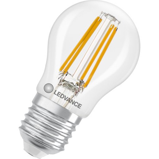Ledvance Classic E27 kronepære 2700K 3,4W clear 45x80 mm