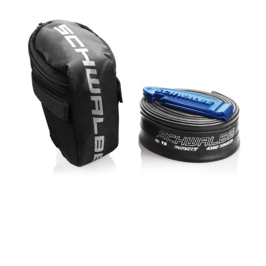 Schwalbe seteveske med slange og dekkspaker 27,5/29