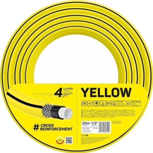 Cellfast Hageslange Gul Størrelse: 3/4" Lengde: 50M